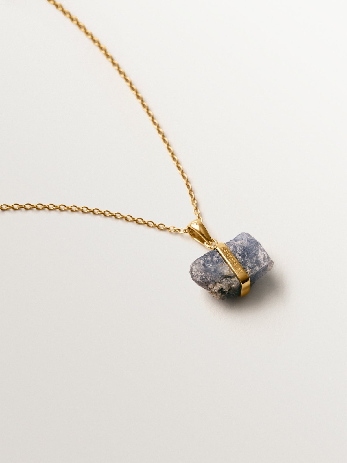 September birthstone charm with blue sapphire