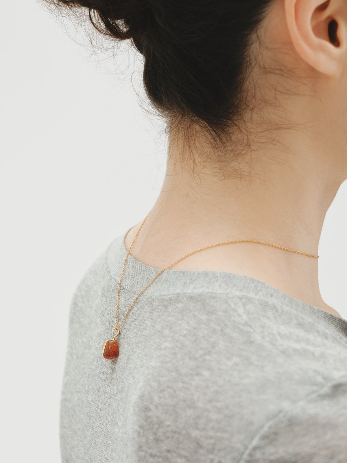 January birthstone charm with garnet