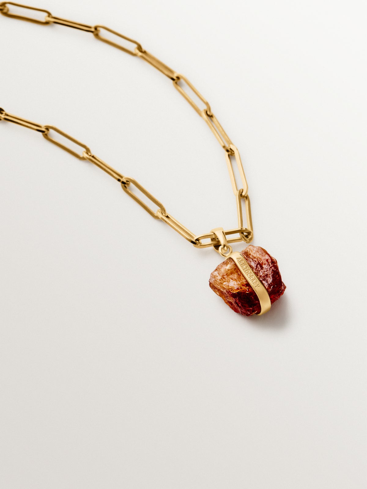 January birthstone charm with garnet