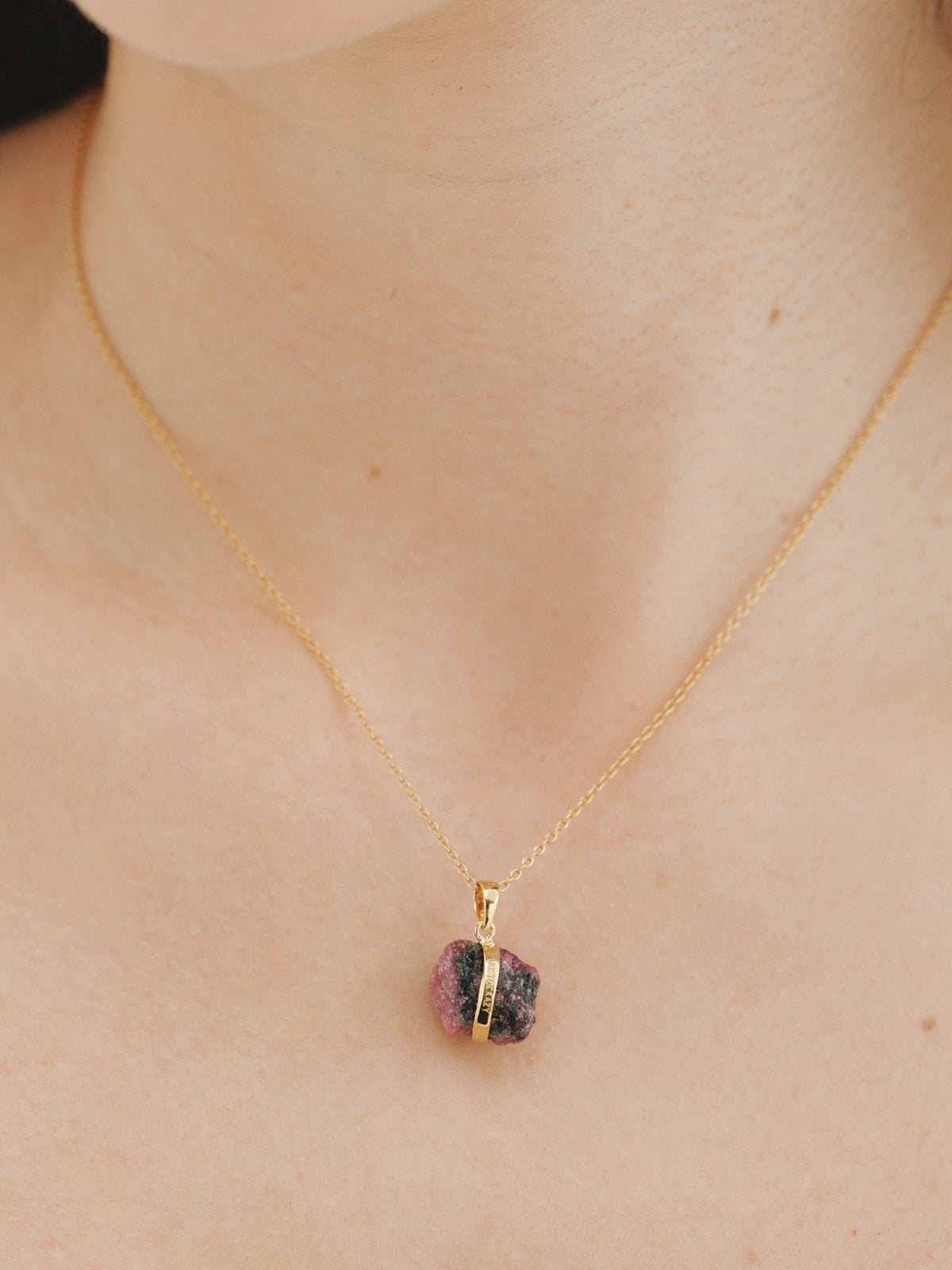 July birthstone charm with ruby