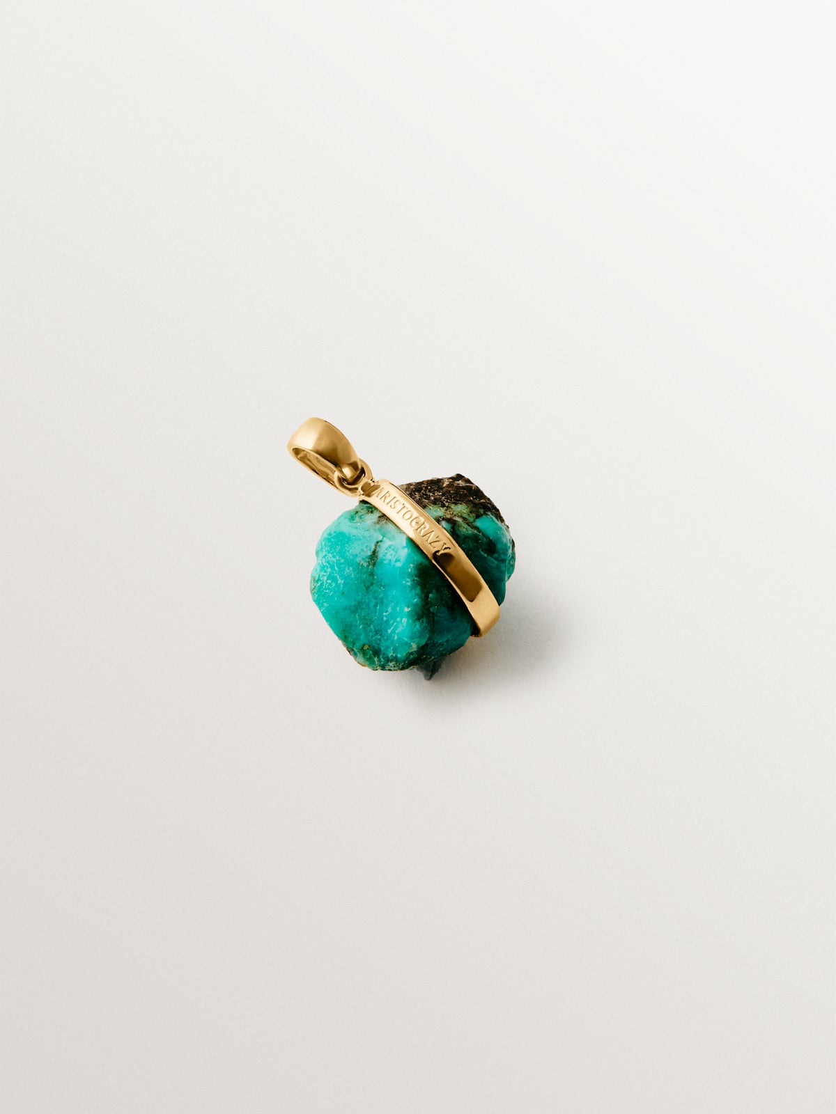 December birthstone charm with blue turquoise