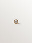 9K yellow gold stud single earring with lab grown diamond