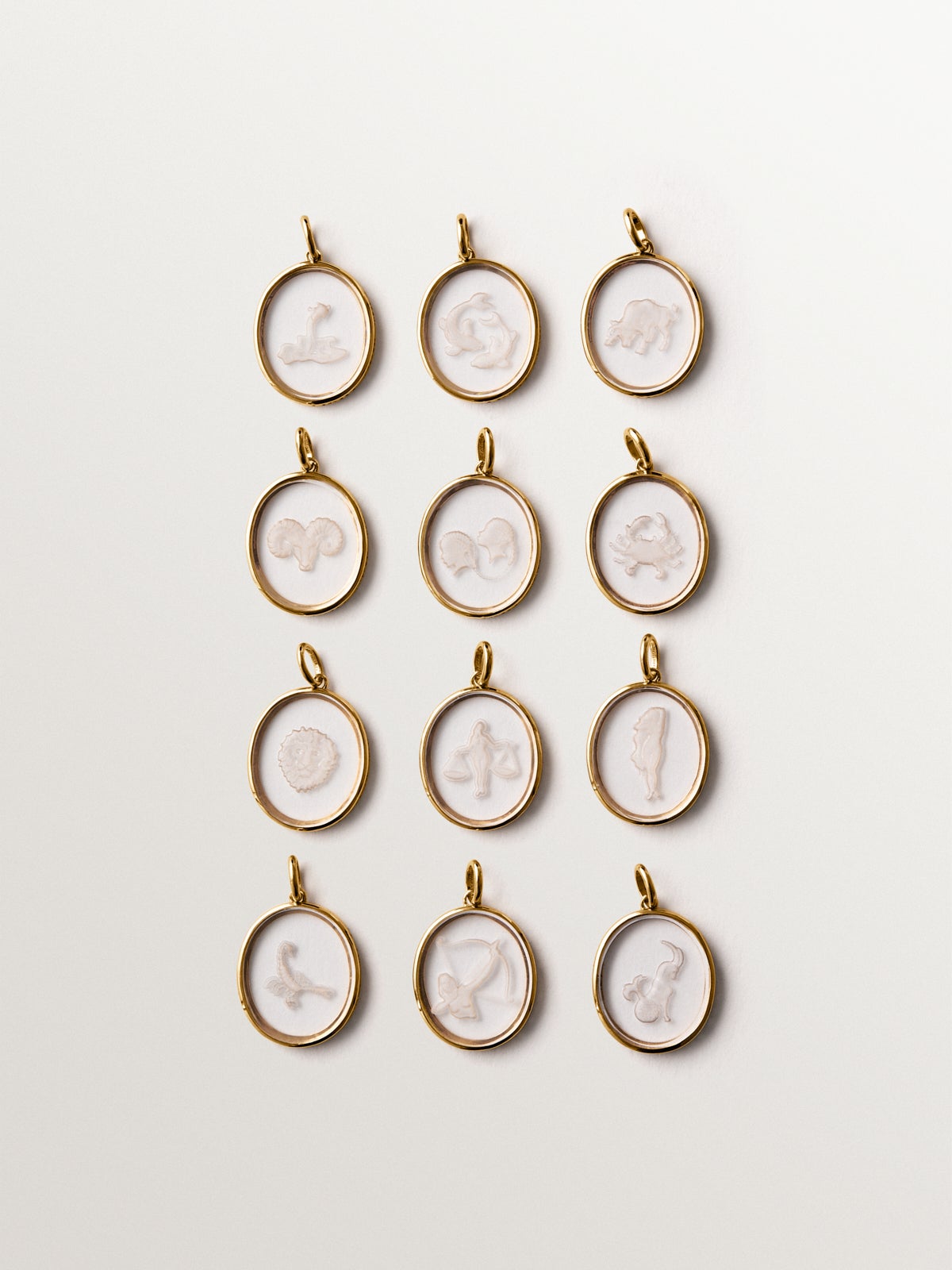 Charme Gemini en 925 plaqué argent en or jaune 18K et cristal de roche