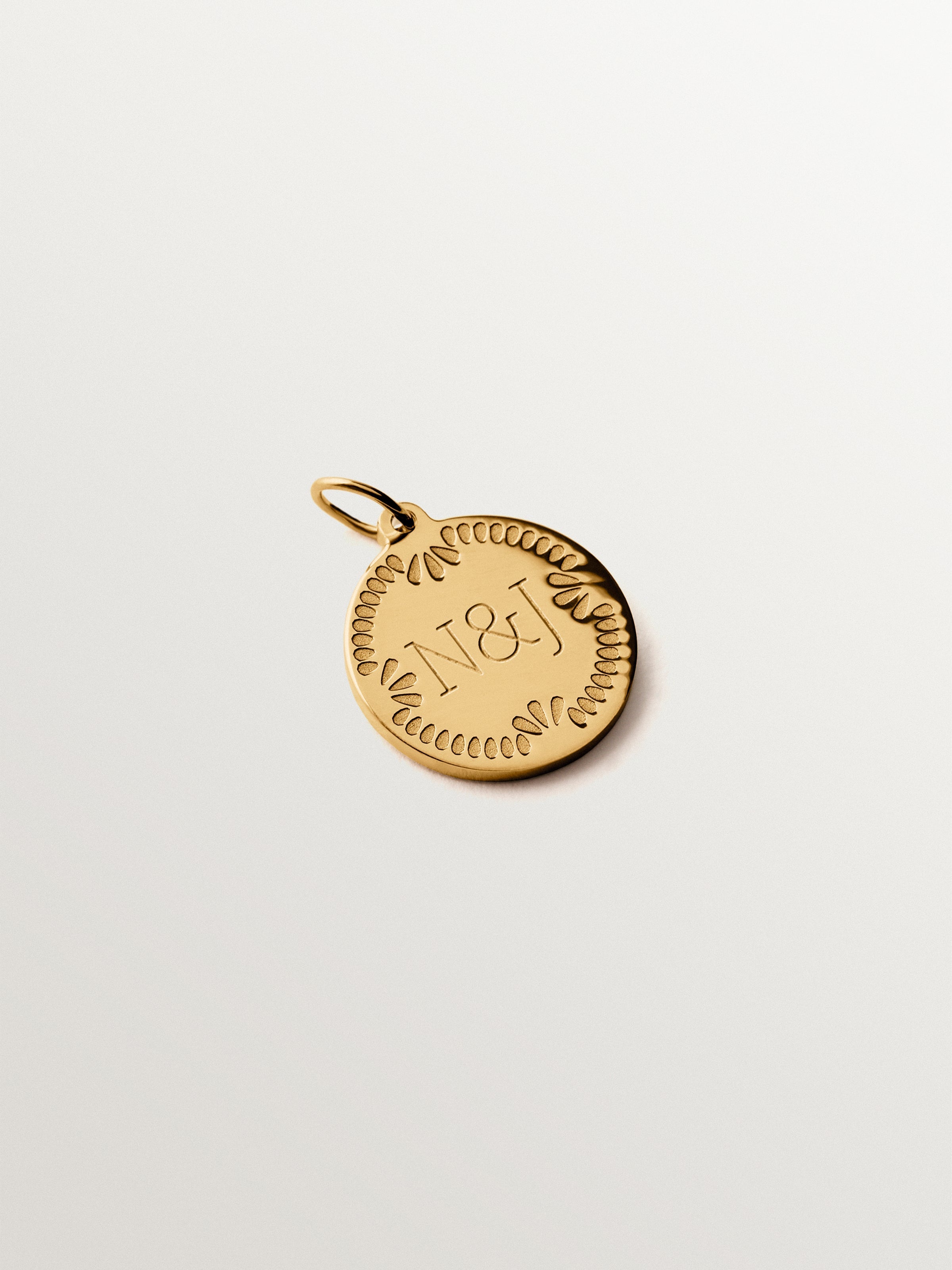 Charme personnalisable en 925 plaqué argent en or 18K