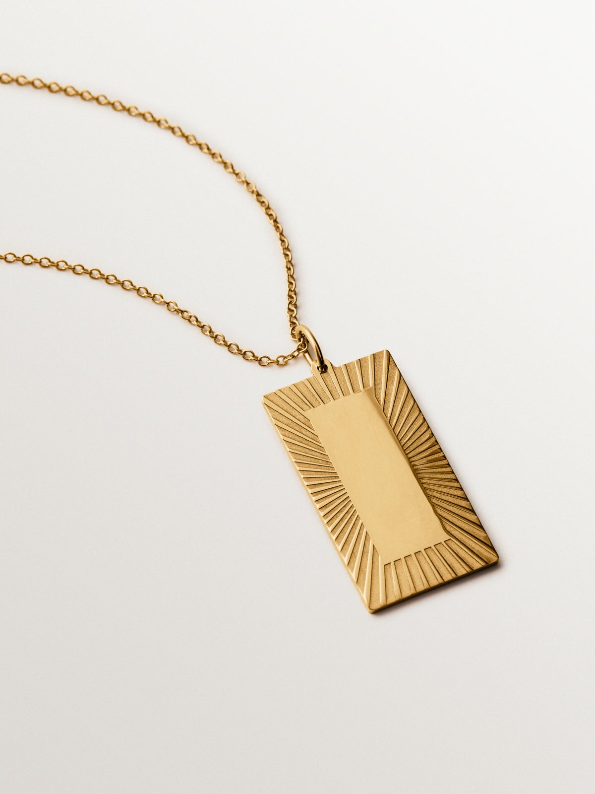 Customizable charm in 925 silver plated in 18K gold