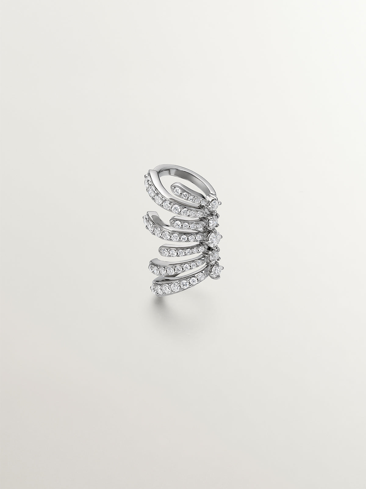 925 silver earcuff with lab grown diamonds