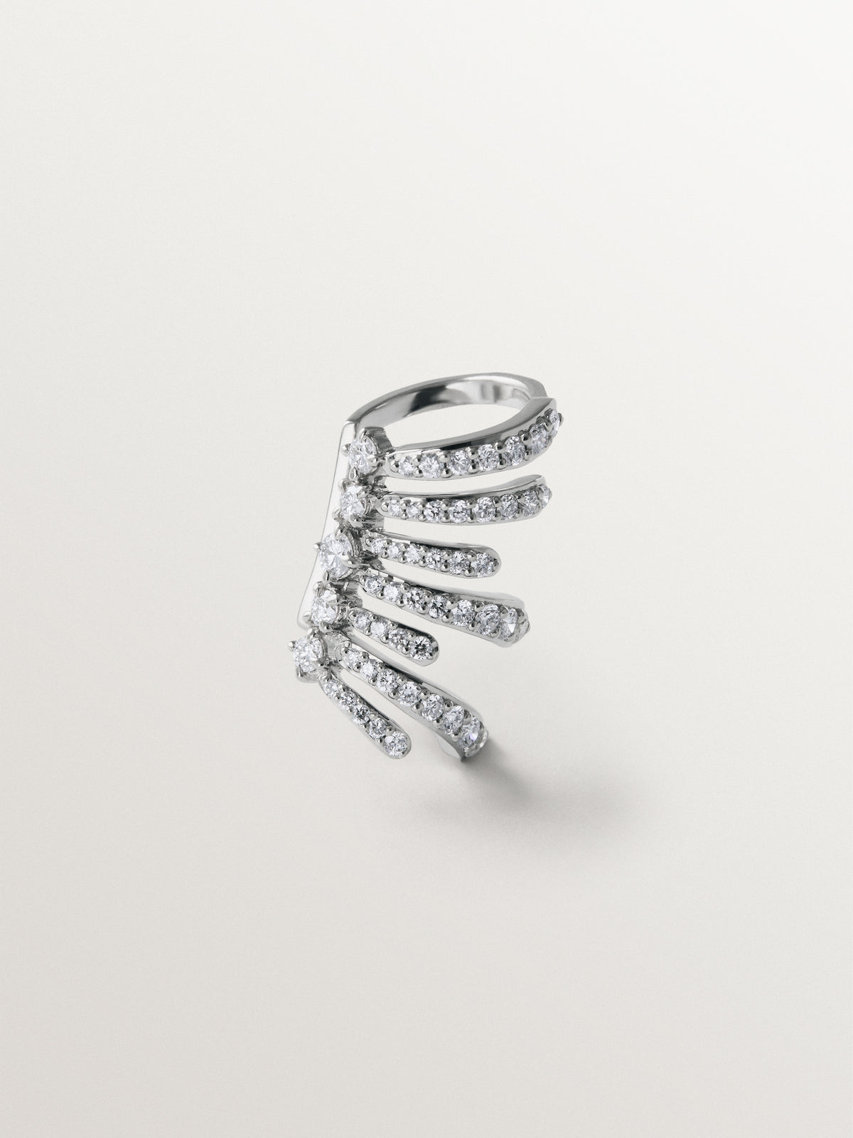 925 silver earcuff with lab grown diamonds