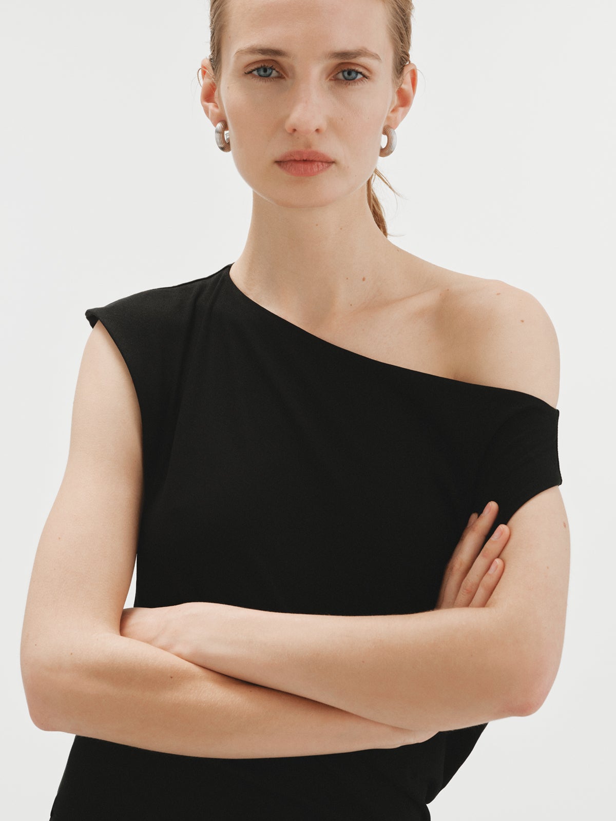 Textured 925 Silver Hoop Earrings