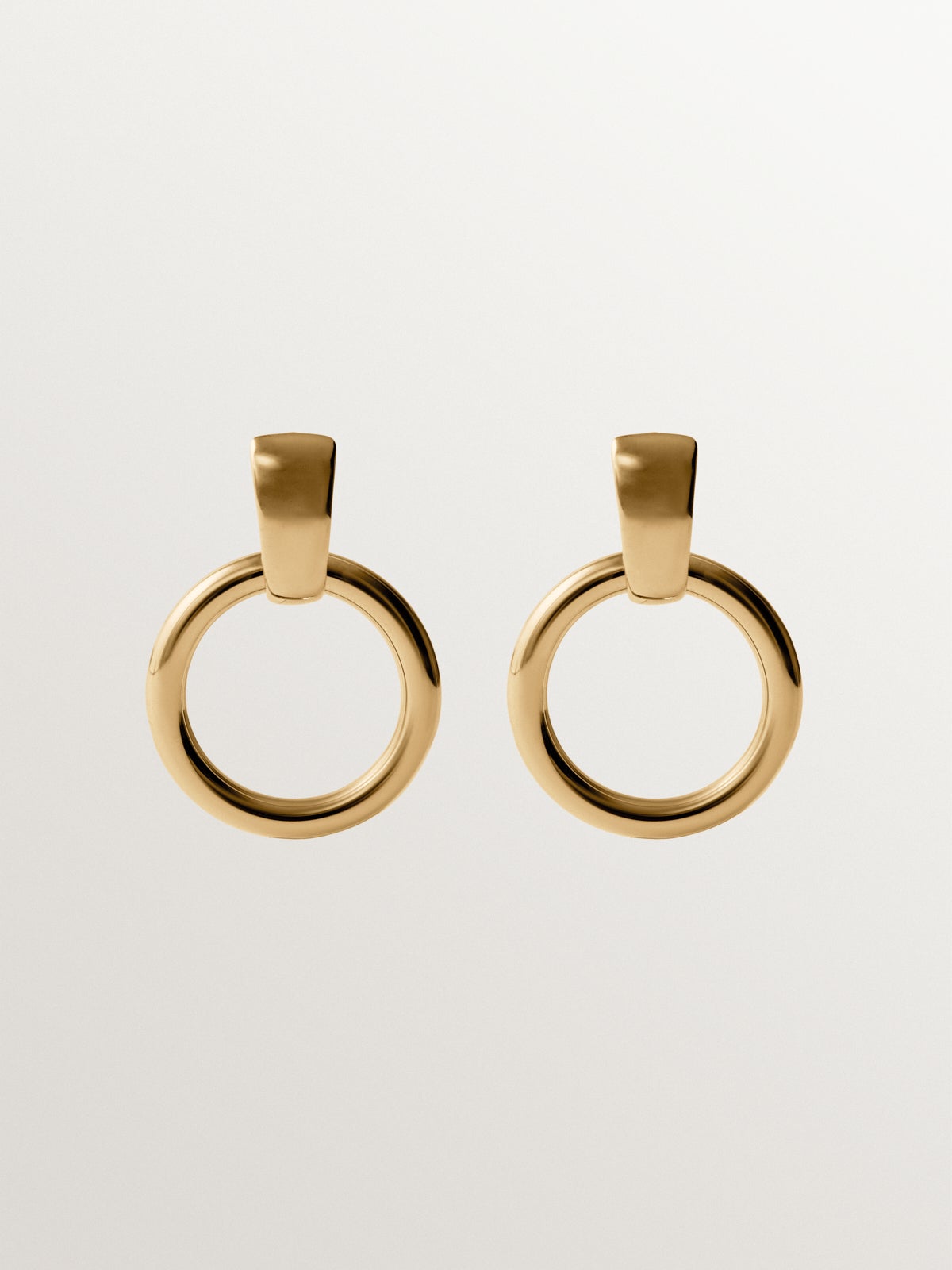 925 silver earrings plated in 18K yellow gold