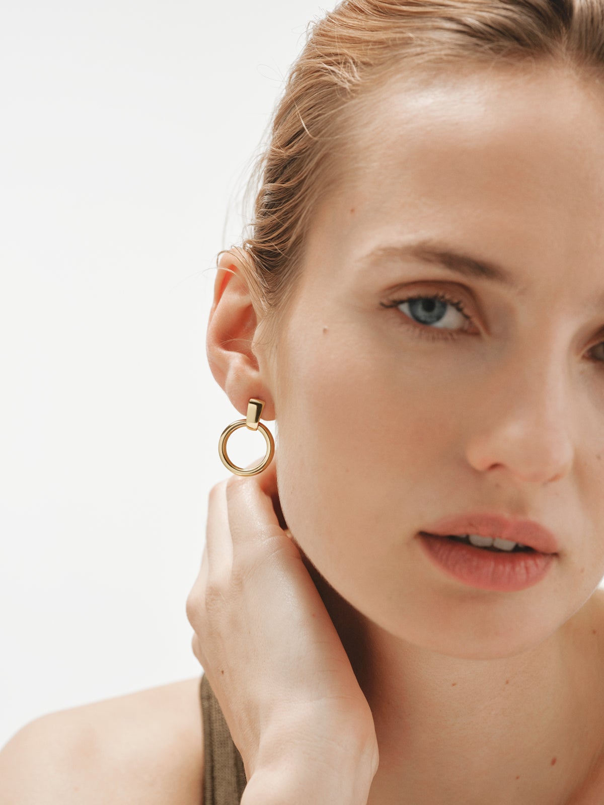 925 silver earrings plated in 18K yellow gold