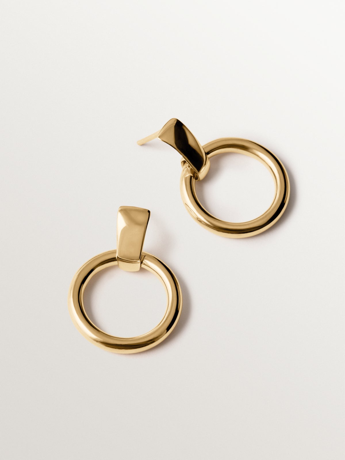 925 silver earrings plated in 18K yellow gold