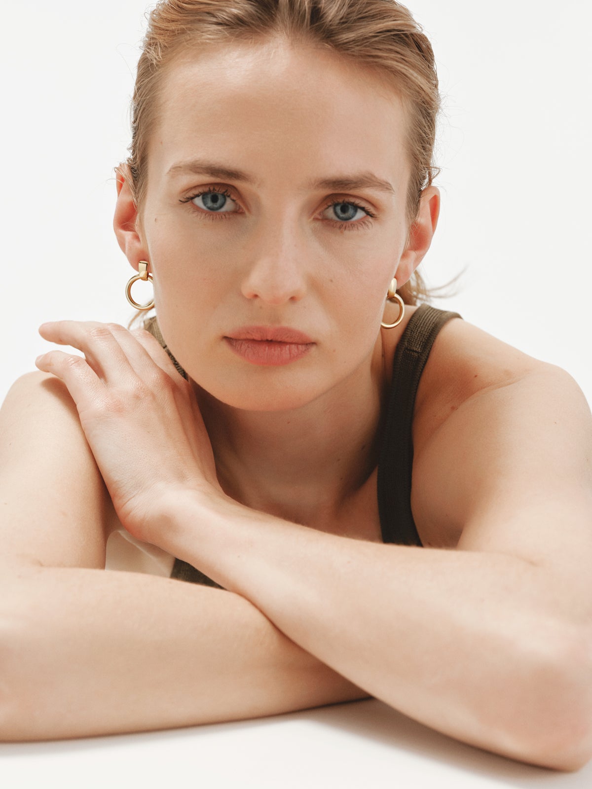 925 silver earrings plated in 18K yellow gold