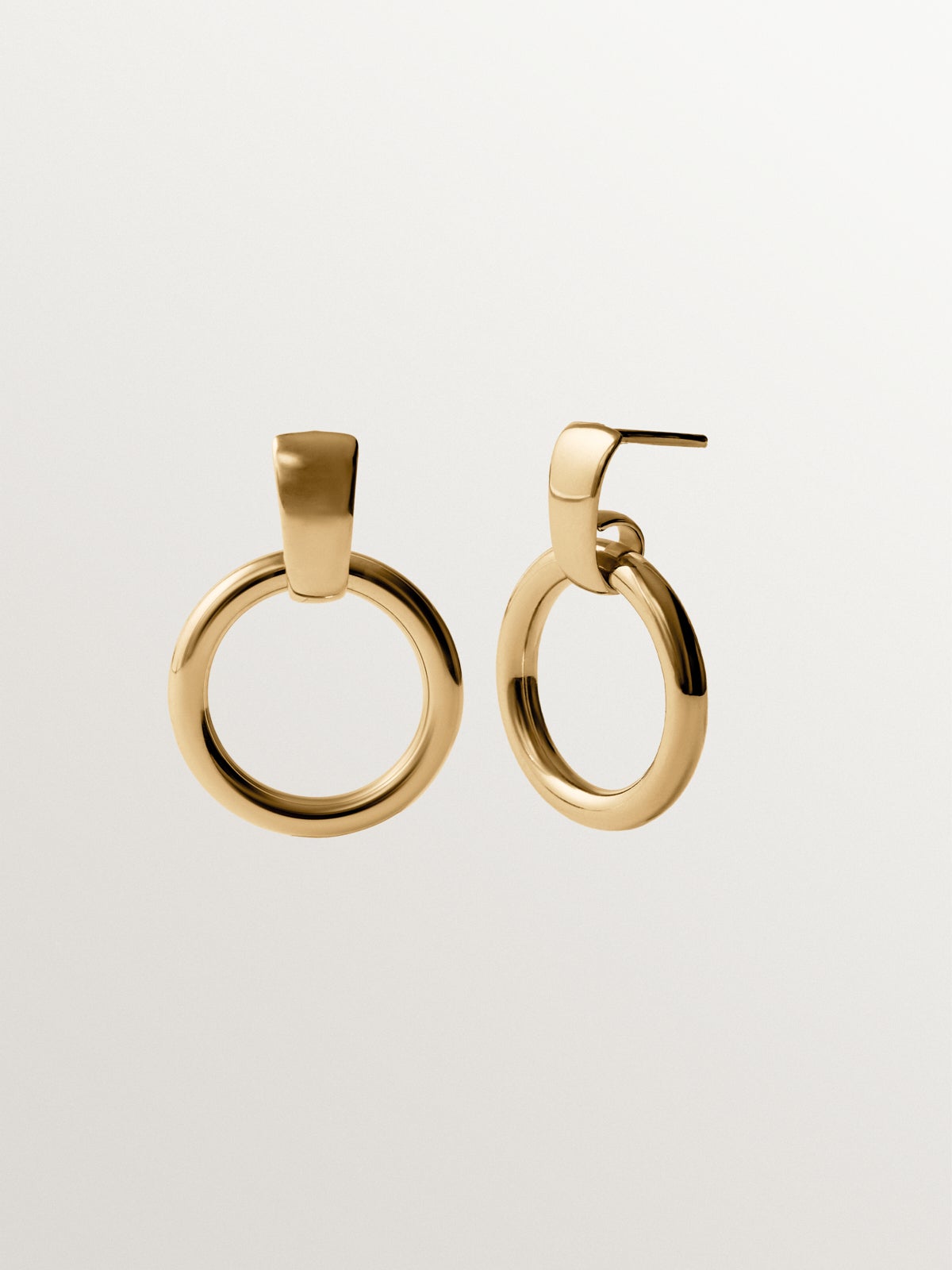 925 silver earrings plated in 18K yellow gold