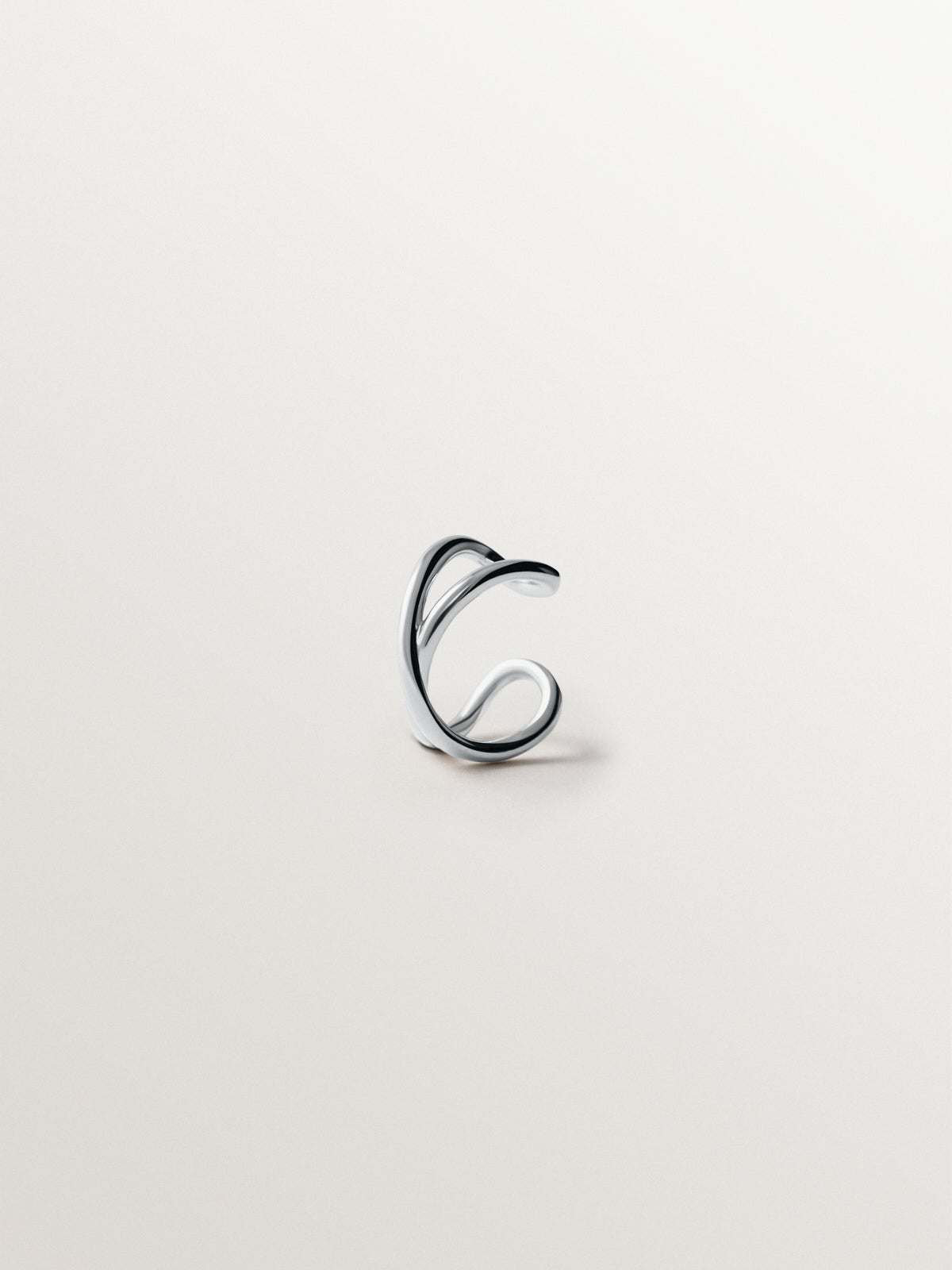 925 silver crossover earcuff