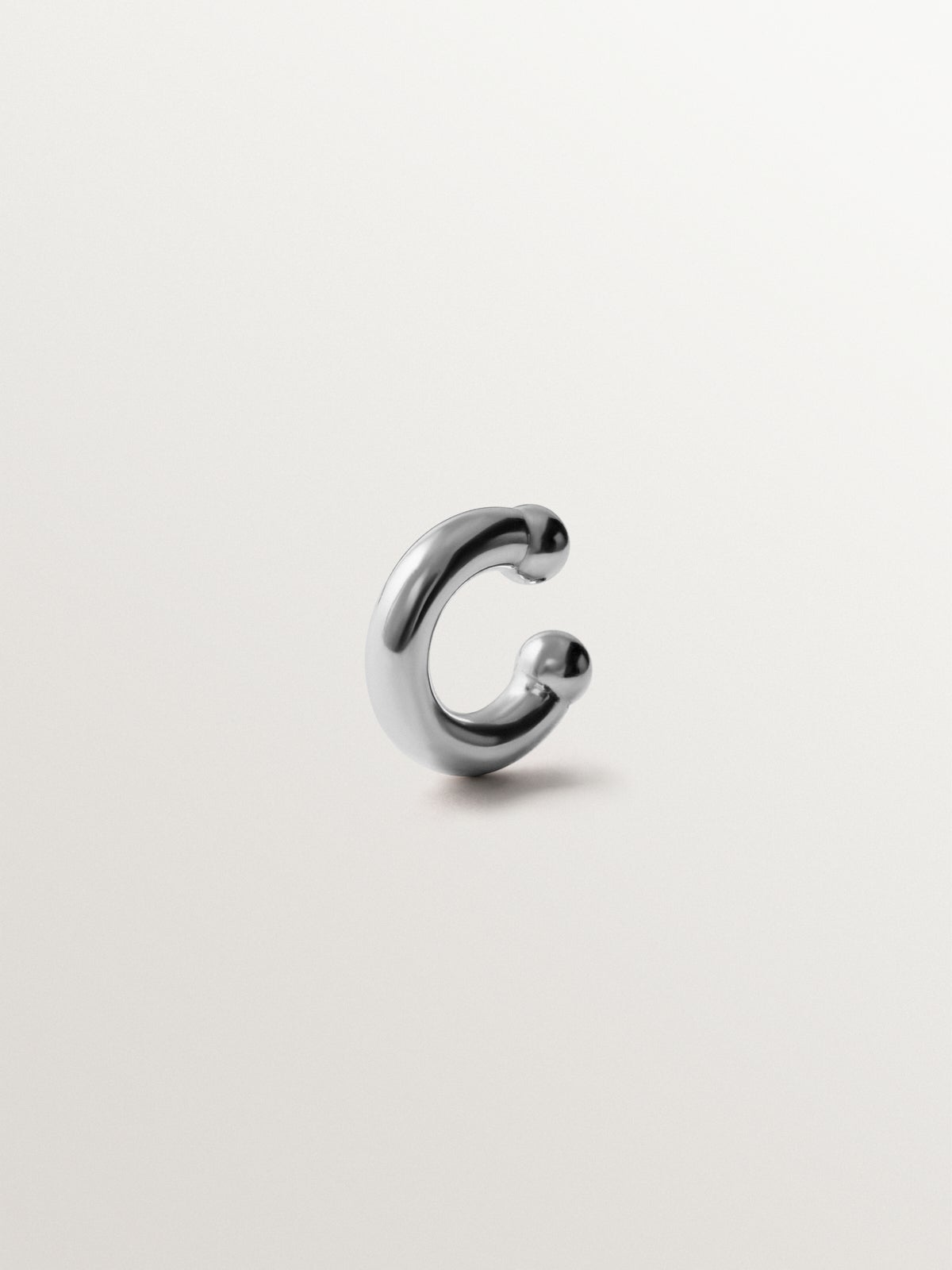 925 silver crossed earcuff plated in 18K yellow gold
